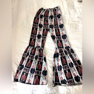 Morgan Wallen Photo-Print Bell Bottom Pants - Black & Brown